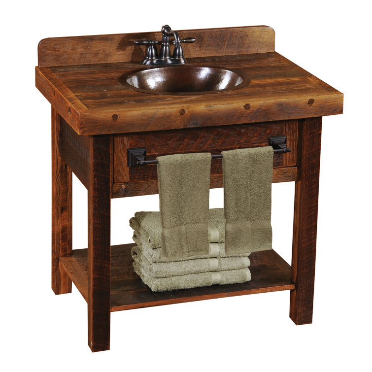 Fireside Lodge 35" Single Bathroom Vanity Top Wayfair
